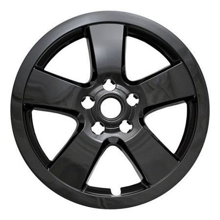 COAST2COAST 16", 5 Spoke, Gloss Black, Plastic, Set Of 4, Not Compatible With Steel Wheels IWCIMP375BLK